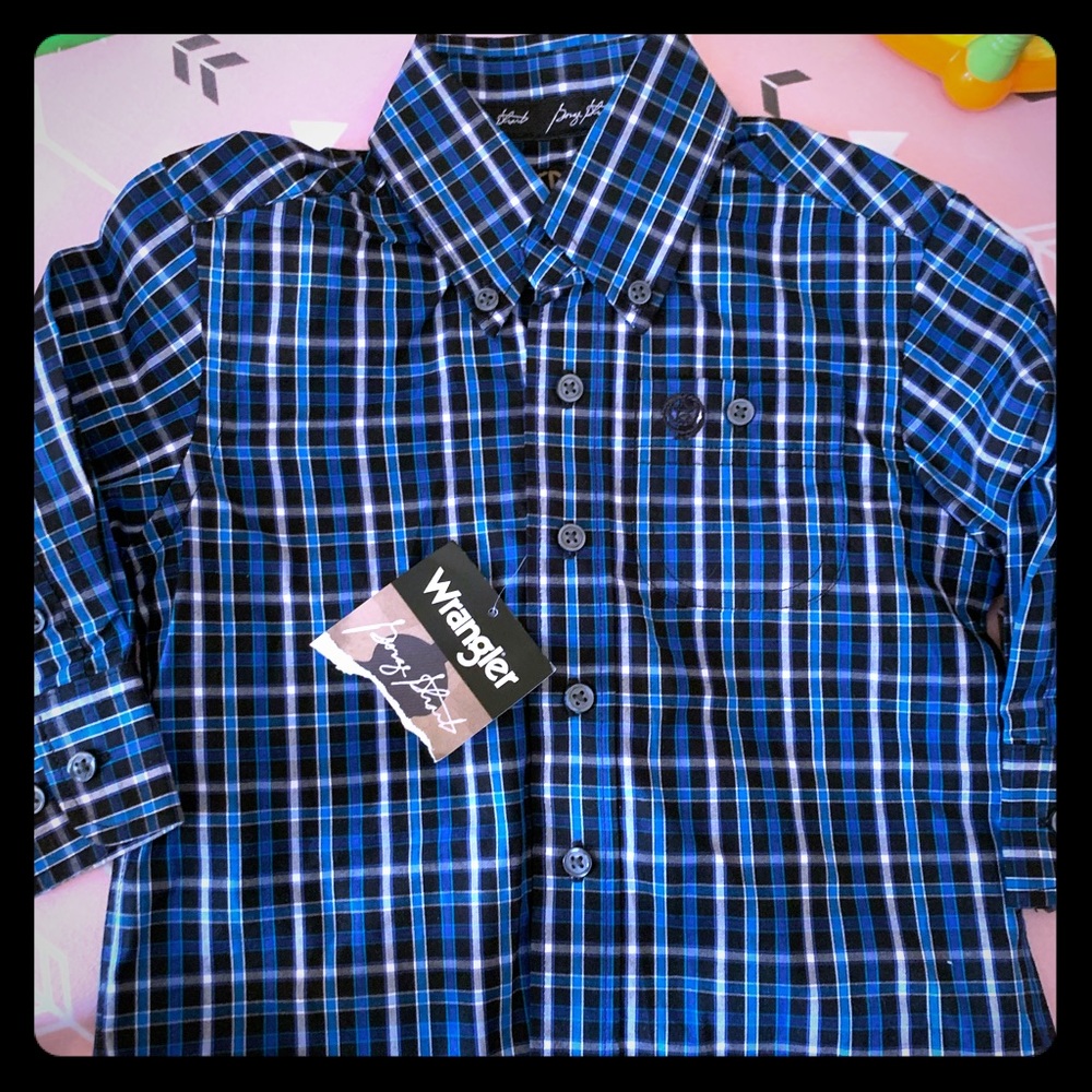 NWT toddler boys WRANGLER shirt
